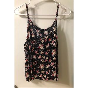Floral spaghetti strap tank